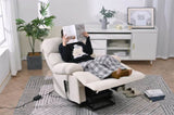 ZUN Oversized Power Lift Recliner Chair for Elderly, Electric Fabric Recliner Chair for Seniors, Home W1028P261273