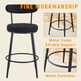 Fashionable and Comfortable - Two Sets of Ergonomic High Legged Bar Chairs, With Black Breathable W1151P279689