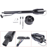 30" GM Steering Column Tilt Manual Floor Shift No Key w/ ADAPTER Hot Rod Black 74361842