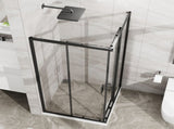 Goodyo 32"-36" W x 72" H Expandable Square Shower Enclosure, Sliding Corner Shower Door with SGCC D163170157