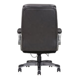 ZUN Classic Gray Bonded Leather Upholstered Office Chair with Adjustable Armrest, Height and 360 Degree B011P204481