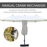 ZUN Outdoor beach umbrella/Double-Sided Market Umbrella （Prohibited by WalMart） 75782802