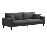 74" High Resilience three seater Sofa, Wooden Frame 3 Seat Sofa, Comfy , Modern Upholstered Sofa, W311P221223