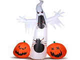 11.8 FT Halloween Inflatables Ghost Spider Pumpkin Outdoor Decorations, Scary Halloween Giant Blow 28302150
