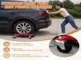 Hydraulic Car Wheel Dolly, 1500 LBS, 12" Heavy Duty Vehicle Positioning Jack with Ratcheting Foot W2680P518198