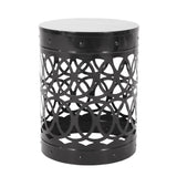 Outdoor Metal S/2 end table 73606.00BLK