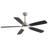 ZUN Modern 52 Inch Led Ceiling Fan 110V 6 Speed Wind 5 Blades Remote Control Reversible DC Motor W882P146293