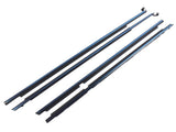 Door Belt Molding Weatherstrip Set for 1995-2002 Toyota Corolla 1.8L Front Rear 75710-02050 72638917