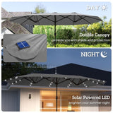 Outdoor beach umbrella/Double-Sided Sun Umbrella 14221613