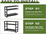 Bamboo Bathroom Shelves Organizer Towel Rack for Storage Black Adjustable 3 Tiers Floating Shelf 39200910