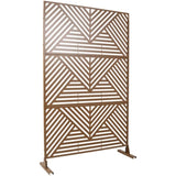 Outdoor & Indoor Privacy Metal Privacy 76" H48" W, Freestanding Decorative Privacy W465P193162