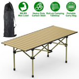 Folding Camping Table, Portable upgraded carbon steel Table with Carry Bag Heavy Duty, Lightweight 22875397