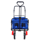 ZUN folding wagon Collapsible Outdoor Utility Wagon, Heavy Duty Folding Garden Portable Hand Cart, Drink W22747803