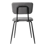 Set of 6 Modern Padded Dining Chairs for Kitchen Bar Office Chair, Grey 96452346