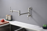 Wall mounted Filler Faucet, Modern Brass Filler Two-Attachment Wall Mount Folding Kitchen W2287P184324