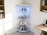 Tempered glass five-sided display cabinet,corner cabinet,liquor cabinet,with running lights,with W3155P449086