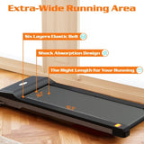 ZUN Walking Pad Treadmill Under Desk for Home Office Fitness, Mini Portable Treadmill with APP Remote 16066211