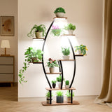Plant Stand with Grow Lights, 9 Tiered Plant Shelf, 59" Tall Corner Plant Stand for 42142082
