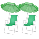 Folding Beach Chair with Umbrella Adults, Lightweight Porable Camping Chair with 265lbs Capacity 73128720
