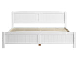 FCH Queen Pine Single-Layer Core Vertical Stripe Full-Board Curved Headboard With The Same Bed Tail 83746099