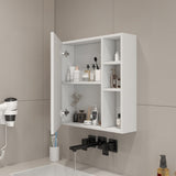 ZUN A white MDF material mirror cabinet, bathroom mirror, and a separate wall mounted bathroom mirror W1151135030