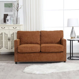 ZUN UNITED Modern chenille Fabric Loveseat, 2-Seat Upholstered Loveseat Sofa Modern Couch W1568P160578