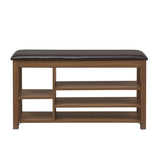 A height-adjustable long shoe-changing bench,made of natural rubberwood,comes with a comfortable W487P289973