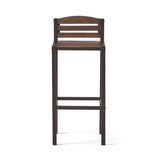 Milos Outdoor Acacia Wood Barstool 57485.00DBRN