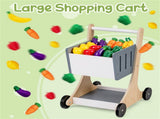 Gray Wooden Kids Supermarket Playset Vending Machine, 90.1778.74104.14cm Grocery Store Toy 33743547