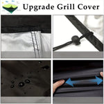 ZUN Grill Cover for Outdoor BBQ Cover 58*24*46 inch BBQ Covers Waterproof Heavy Duty Gas 40513893