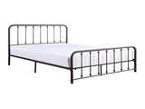 Classic King Platform Bed Dark Bronze Finish Metal Frame Bedroom Furniture 1pc B011P263749