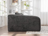 71" 2-in-1 Pull Out Foldable Loveseat Sofa Bed with Armrest & Backrest Pillows, Convertible Chenille W3118P388902