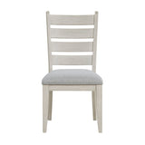 Farmhouse Dining Furniture Set of 2 Side Chairs Antique White Finish Wooden Durable Comfortable B011P347895