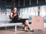 20"/24"/28" 3 pcs/set in ABS Spinner Wheel Luggage, Carry on Suitcase, with Cup Holder & USB Port & 18102904