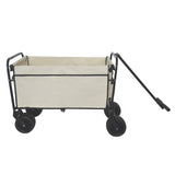 360&deg Rotating Rear Wheel Heavy-Duty Folding Wagon Multi-Use Garden Cart with All-Terrain Wheels, W321P297094