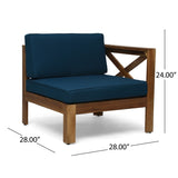 ALCOVE LSHAPE SOFA SET,TEAK 63714.00DT