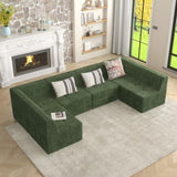 Corner sofa Compressed Sectional Sofa Modern Minimalist Style Corduroy Couch, Sleeper Sofa for W487P230483