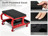 Rolling Garage Mechanic Stool with Magnetic Drawer & Segmented Tool Tray, 330 LBS Weight Capacity PU 51903820