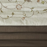 Embroidered 7 Piece Comforter Set Green King B03597124