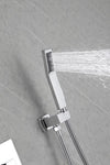 ZUN Wall mounted shower system combo with hand shower, 12 inch shower head and tub spout W2287P182846