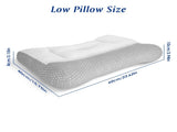 Breathable Mesh Ergonomic Sleep Pillow, DualSided High & Low Zoned Support with Ear Slot, 52311237