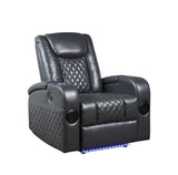 Dark Grey Power Recliner with Bluetooth B062P215429