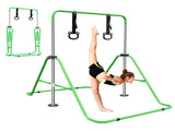 Green Multi-Functional Adjustable Height Children's Horizontal Gymnastic Bar With Bear Rings W1408P269707