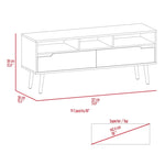 ZUN Hamburg TV Stand For TV´s up 60", Four Legs, Three Open Shelves B128P148713