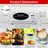 3500W Electric Single Burner Cooktop 110V - Rapid Heating Hot Plate with 4 Preset Modes 81528283