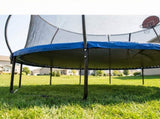 14 FT Pumpkin Trampoline, Outdoor Trampoline with Basketball Hoop, Enclosure Net and Ladder W2071P319084