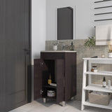 Saratoga Bathroom Cabinet with 2 Doors, White B128P314813