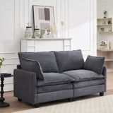 Modular Sofa , Velvet Large U-Shaped Couch Comfy Upholstered 2-Seat Sofa, 2 W2705P268484