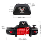 ZUN X-BULL Electric Winch XPV 14500 LBS 12V Synthetic Red Rope New Arrival Jeep Towing Truck 4WD W121843558