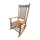 ZUN BALCONY PORCH ADULT ROCKING CHAIR Brown W2297P143135